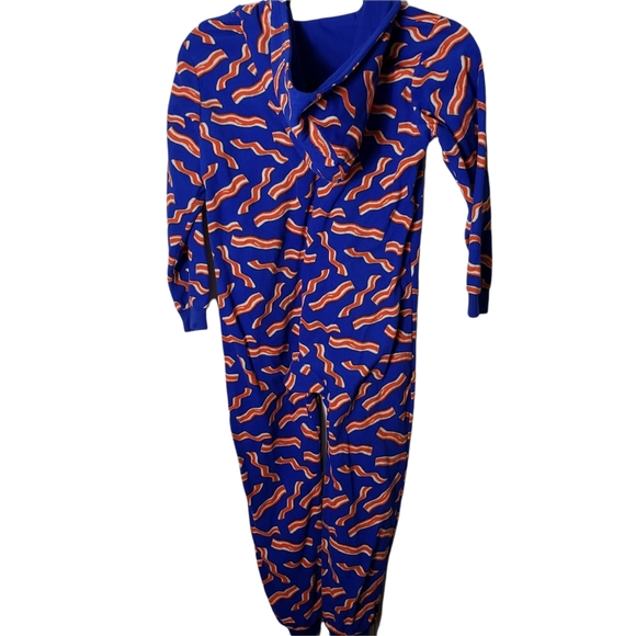 The Children's Place Bacon Onsie Hooded Pajamas - Picture 2 of 7